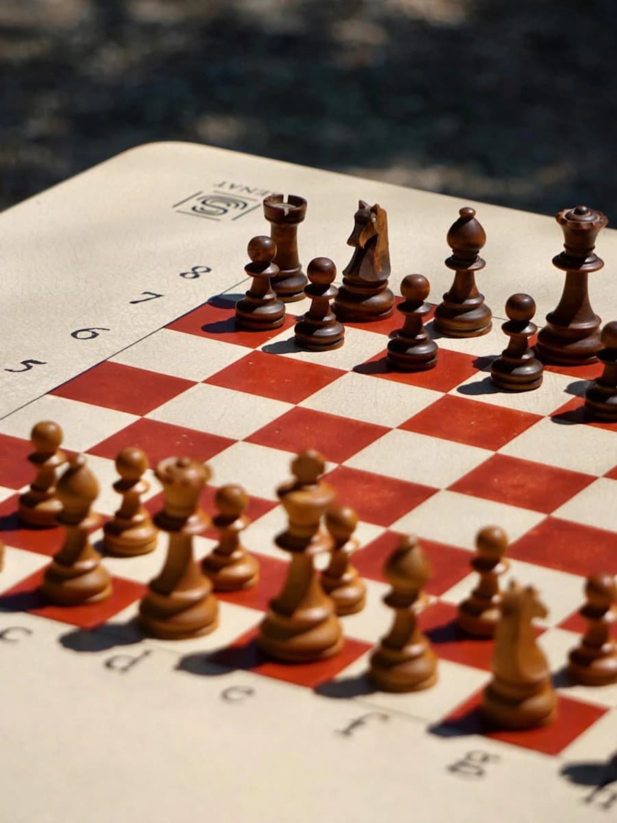 A view of a chess game